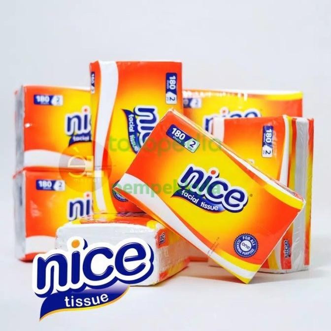 Terjangkau Tissue Nice 180 Sheet 1 Dus 60 Pcs