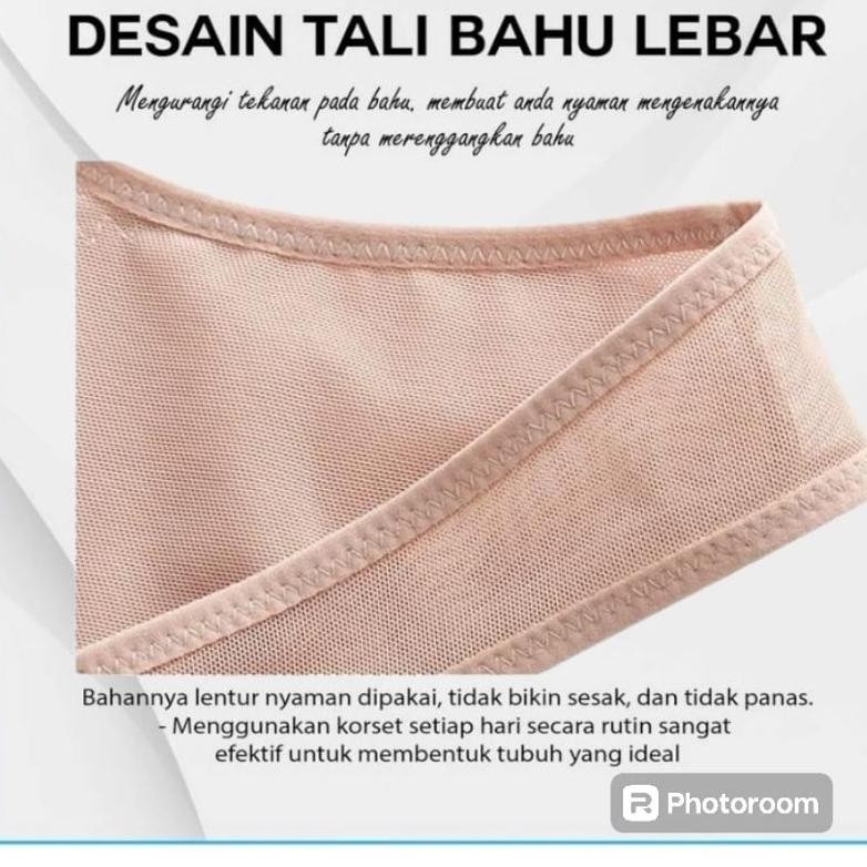 Korset Lb1682 | Korset Pengecil Perut | Korset Pelangsing Body | Corset Punggung Full Body | Korset 