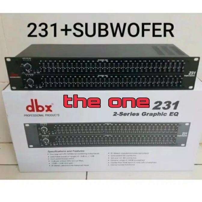 Sale Equalizer Dbx 231 Sub / Dbx 231 + Subwoofer / Dbx 231 Subwoofer