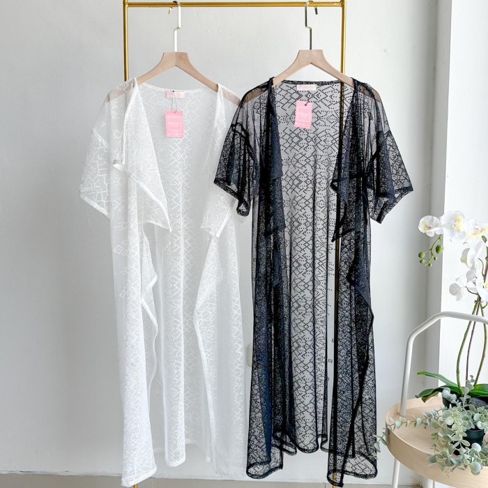 Outer Lace Brukat Brokat Wanita Kondangan Emikoawa Luaran Blazer