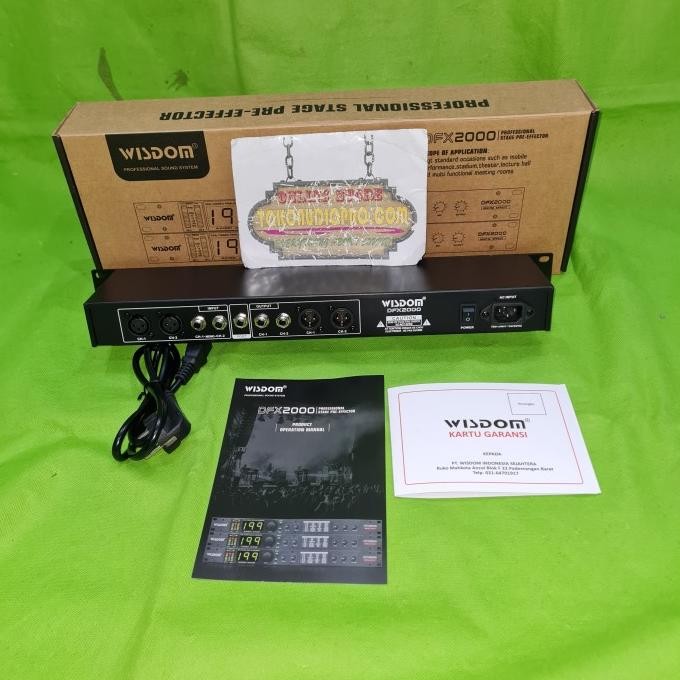 Murah Efek Wisdom Dfx2000 Digital Efek Vokal Wisdom Dfx-2000