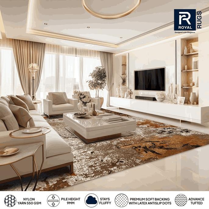 Promo Karpet Premium Jumbo Bespoke Abstract 300X400 Cm Carpet Bulu Permadani Tebal Karpet Lantai Rua