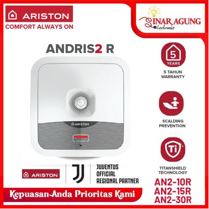 READY ARISTON WATER HEATER ANDRIS 2 R / AN2 10R / AN2 15R / AN2 30R 100% ORI ORDER