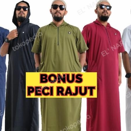 jubah hoodie rosal/gamis hoodie/gamis pria terbaru Terlaris