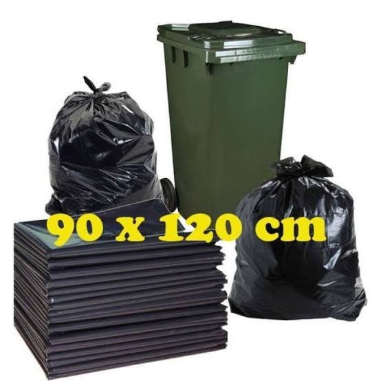 hanya disini] Trash Bag 90x120 Kantong Sampah Plastik Besar Hitam Jumbo Tebal Murah