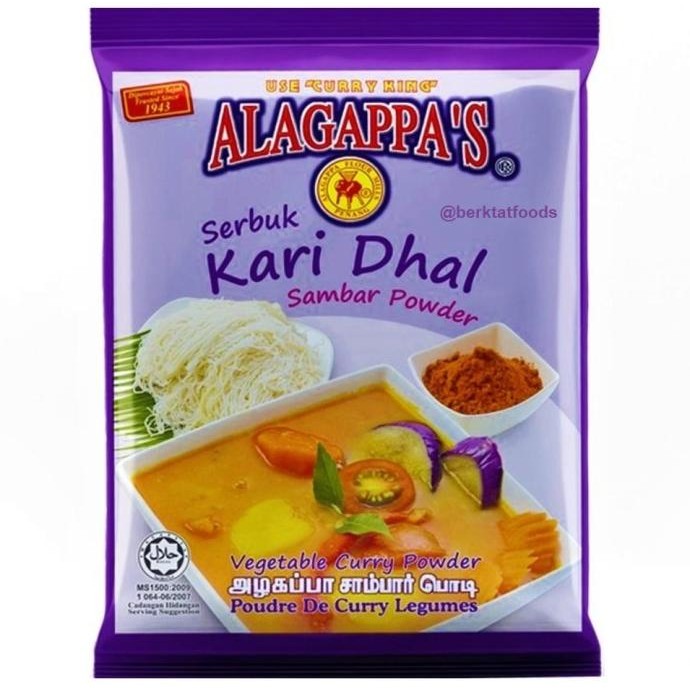 

>*>*>*>*] Sambhar Masala Powder Alagappa's / Bumbu Serbuk Kari Dhal Daal Sambar Alagappas / Lentil Curry