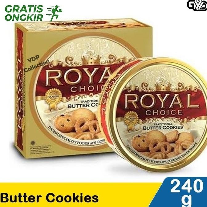 

Big Sale Cookies Royal Choice Butter Cookies Biskuit Mentega Kaleng 240 Gr Original