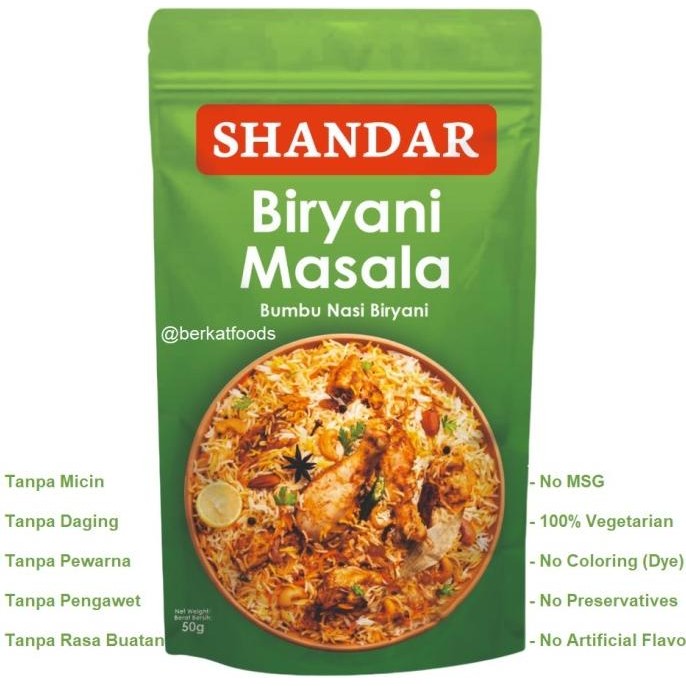 

yang dicari] Biryani Masala / Seasoning Spice Mix / Bumbu Nasi Biryani Bubuk Rempah