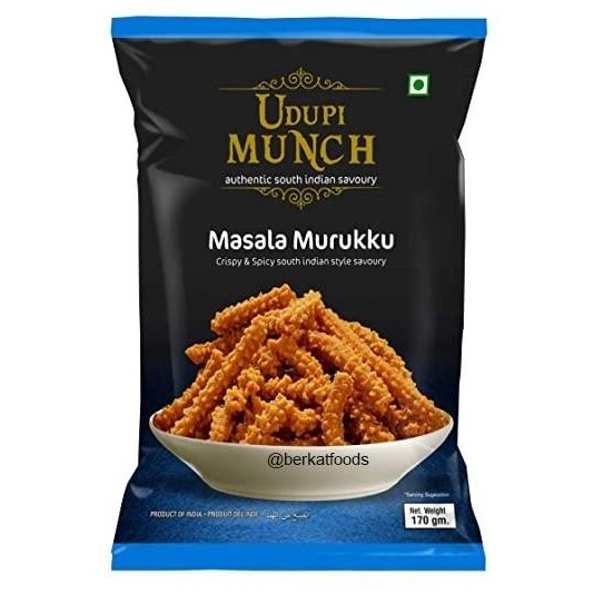 

Produk Unggulan] Masala Murukku Udupi Munch Chheda's / Cemilan Snack Renyah South India
