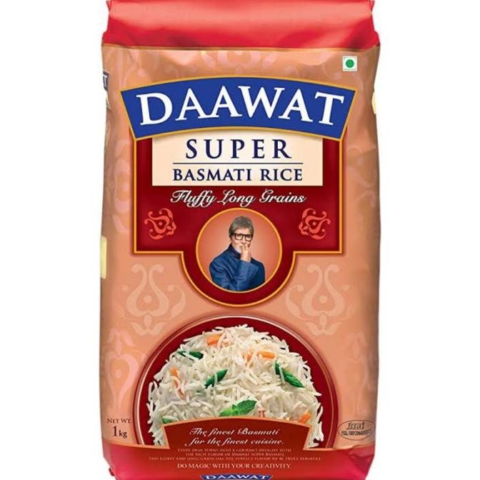 

><><><] Basmati Rice Daawat Super Premium / Beras Basmaati India Fluffy 1Kg