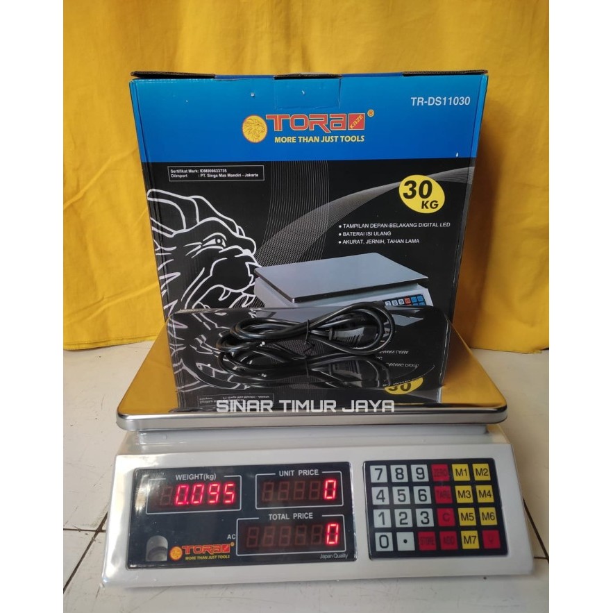 TIMBANGAN DIGITAL 30KG TORA / TIMBANGAN DIGITAL 30KG