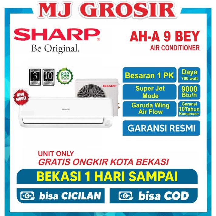 AC SHARP AH-A 09 BEY 1 PK R32 LOW WATT UNIT ONLY