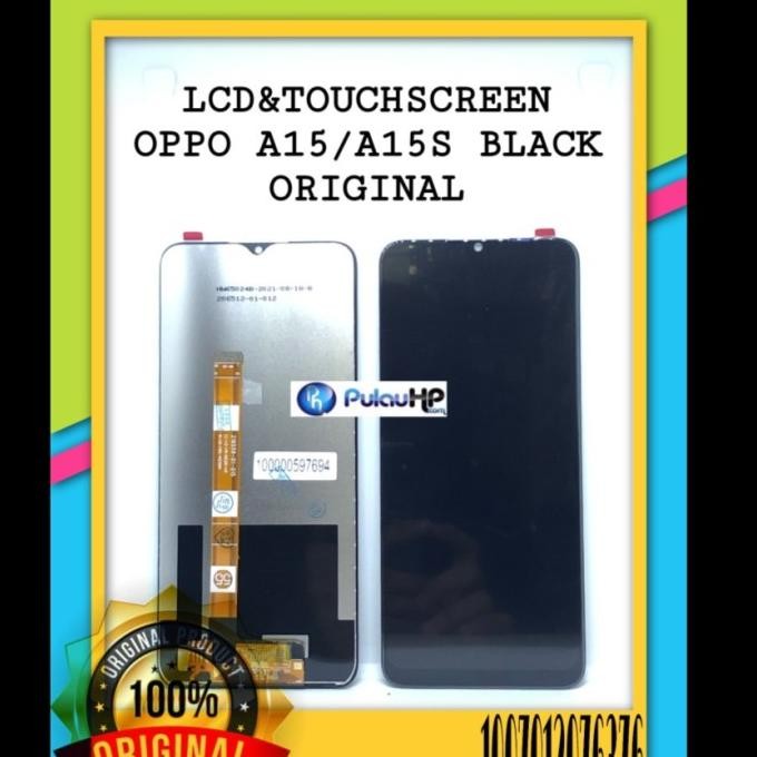 HARGA DISC - LCD TOUCHSCREEN OPPO A15/A15S BLACK ORI