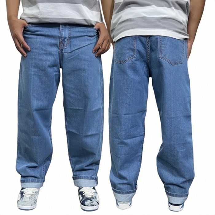 Celana Jeans Panjang Loose Baggy Pants Pria Jaketbdg