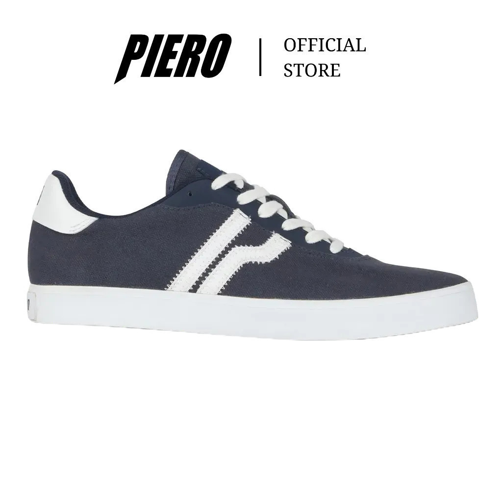 PIERO SEPATU SNEAKERS PRIA VULCANO CVS VINTAGE BLUE   P10676
