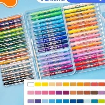 

Grap 12243648 Warna Water Oluable Crayon Rayon Mewarnai Tida Otor Ditangan
