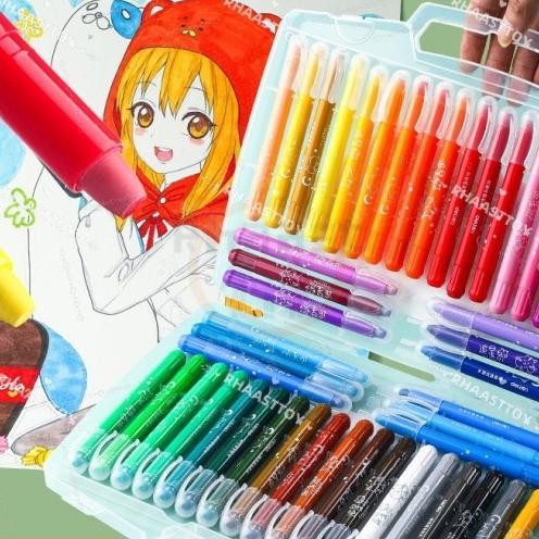 

Ready To Grap Edang Crayon 3648 Warna Water Oluable Crayon Rayon Mewarnai Perlengapan Eolah Anaana