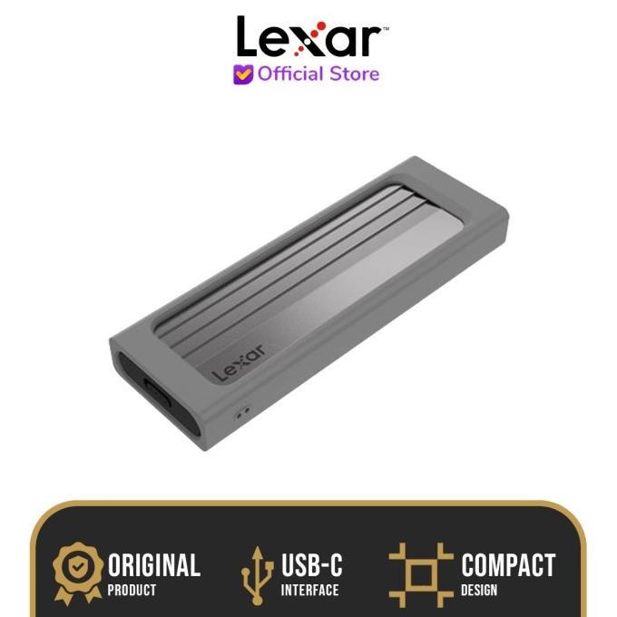 CO Lexar SSD Enclosure E350 M.2 NVMe & SATA External Case USB 3.2 Type-C