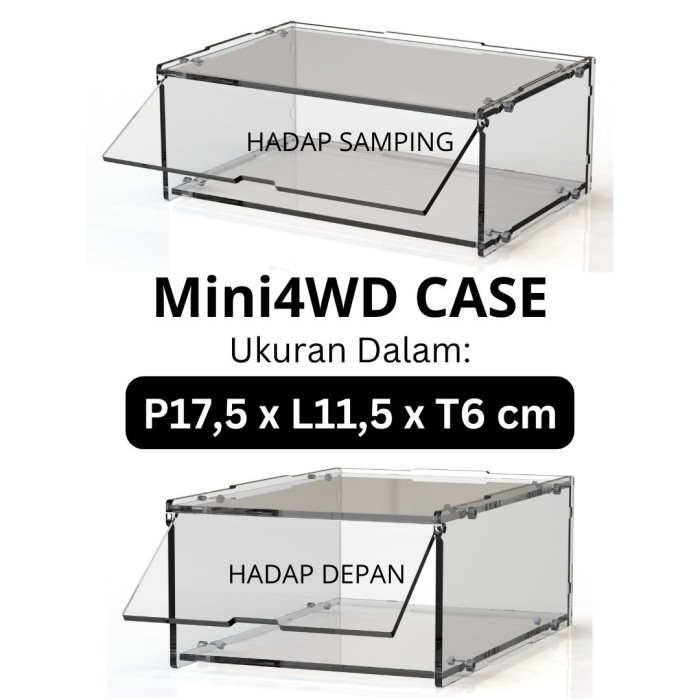Display Box Akrilik Tamiya Mini 4WD Stackable