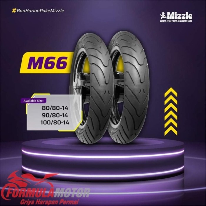 Ban Motor Mizzle M66 Tubeless - Ban Motor Mizzle Ring 14 Tubles