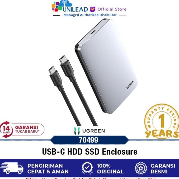 CO UGREEN Enclosure Hardisk USB 3.1 Gen2 Type C Case