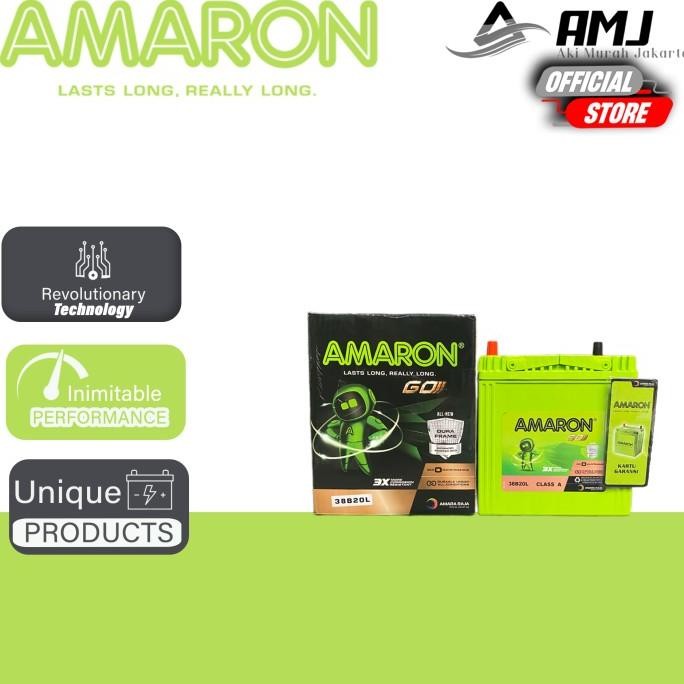 Ori - Aki Mobil Honda Brio NS40ZL / 38B20L Amaron GO Aki Kering 12v / 35Ah