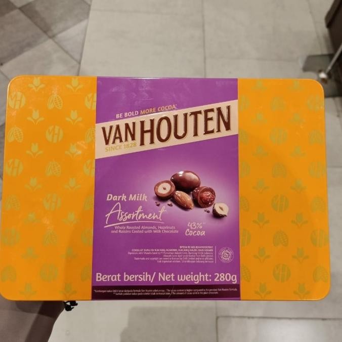 

VAN HOUTEN DARK MILK CHOCOLATE 280GR KEMASAN KALENG
