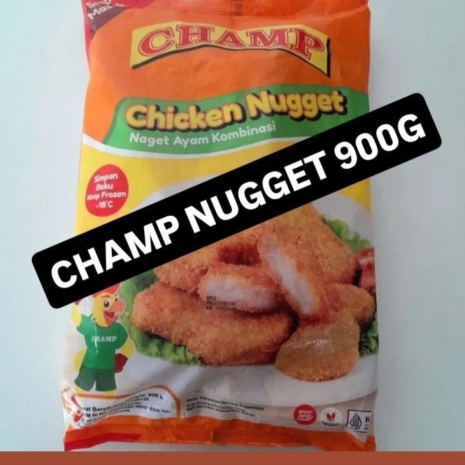 

READY CHAMP NUGGET AYAM 900GRAM.