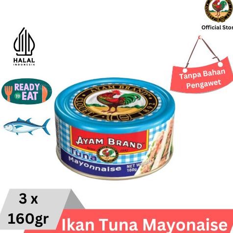 

READY IKAN TUNA KALENG MAYONAISE AYAM BRAND 3 PCS 160GR