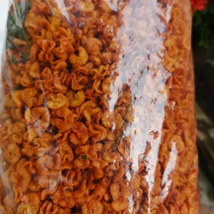 

TERPERCAYA Guripang Makaroni Pedas Daun Jeruk 1 Kg - Makanan Snack Renyah - Food, Snacks
