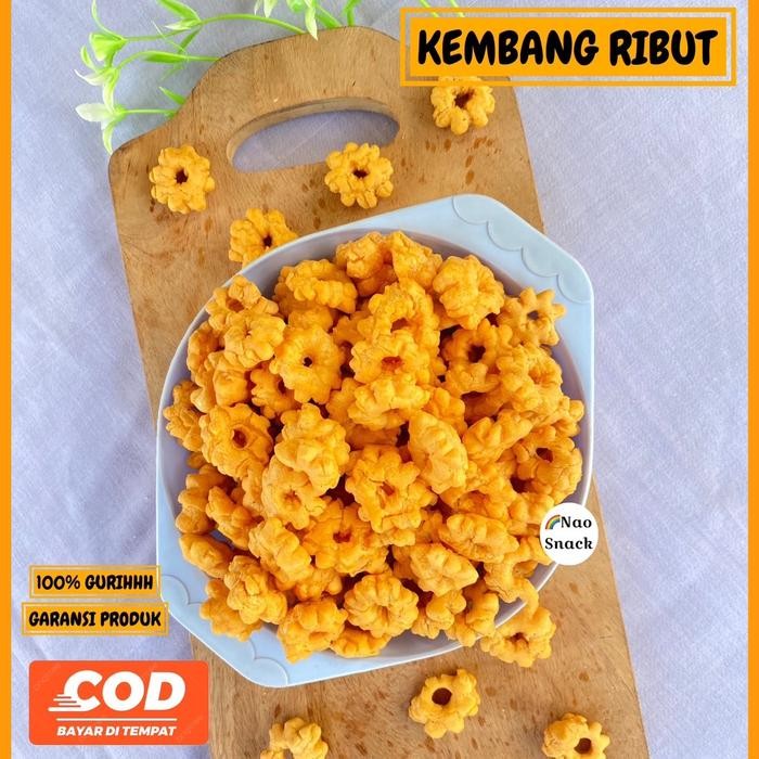 

BERMUTU Snack Sakura Kembang Ribut 250gr Asli dan Berkualitas - Toples, Kerupuk murah Makanan Food