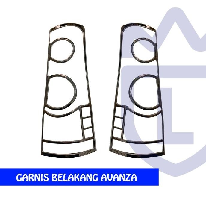 Garnis Lampu Belakang Avanza Xenia 2007-2010 Crhome Set Kanan Kiri Berkualitas
