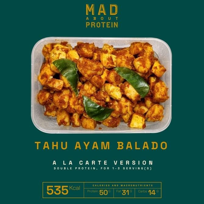 

READY [A LA CARTE] TAHU AYAM BALADO - MAD ABOUT PROTEIN FROZEN MEALPREP