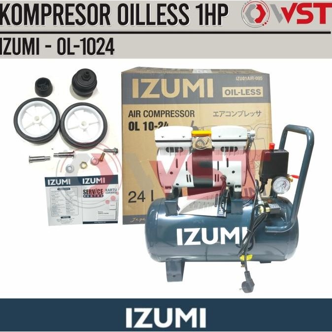 HARGA DISC - Kompresor Oilless 1HP IZUMI OL 1024 / OL1024 / OL-1024 1PK 24Liter