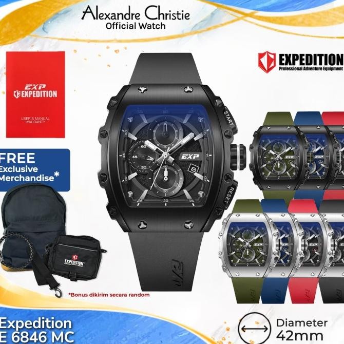 promo expedition pria e 6846 mc e6846 rubber strap