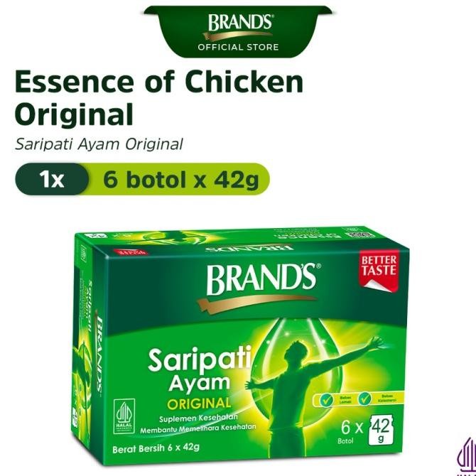 

READY [PAKET BULANAN] BRAND'S SARIPATI AYAM ORIGINAL 42GR - 5 BOX (30 BOTOL)
