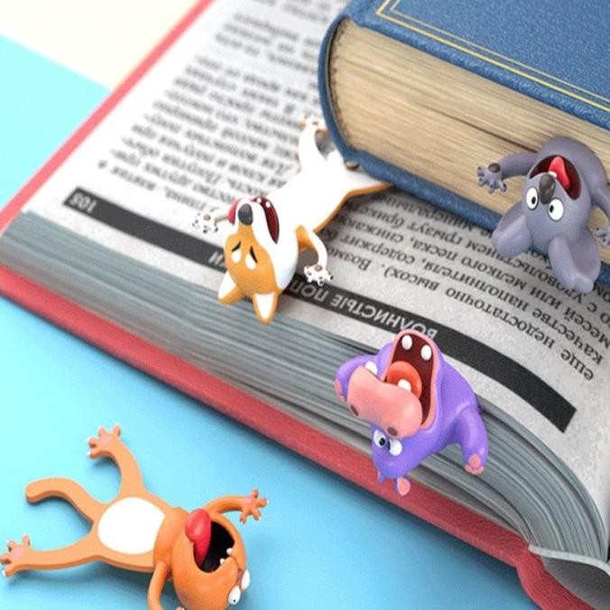 

Sale! Pembatas Buku Bookmark 3D Animals Funny Cute Binatang Lucu