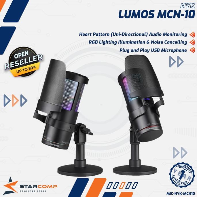 CO NYK Nemesis Lumos MCN-10 Microphone Condenser Audio Monitoring Noise Cancelling RGB