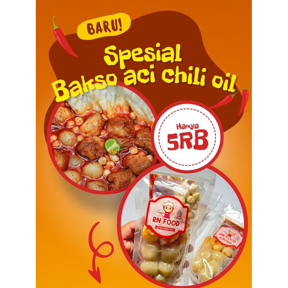 

TERJAMIN Makanan Instan BocI Baso Aci Bumbu Chili Oil Pedas Gurih