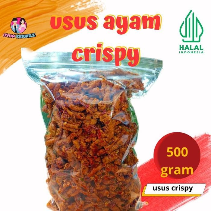 

STOK TERBATAS Kripik USUS AYAM PEDAS 500 GRAM BEST SELLER ( COD ) OYUN KRIUKZZ Alami Crispy Food