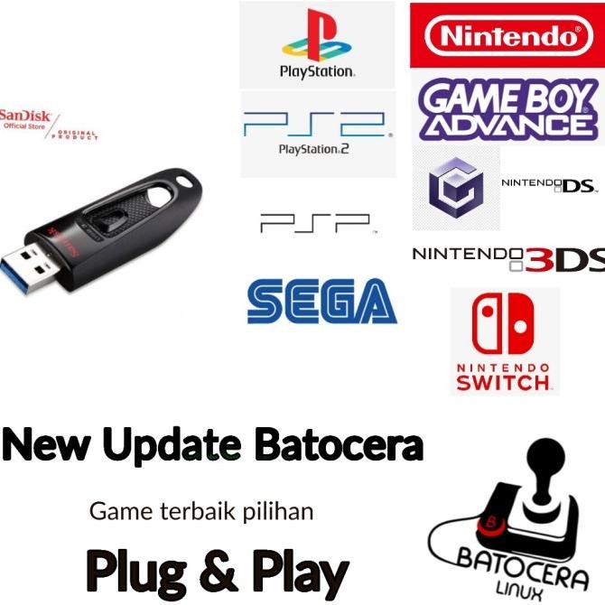 CO Batocera Flashdisk Gaming portable 128GB Special Nintendo Switch