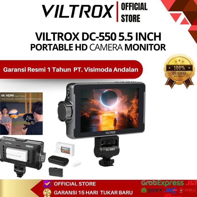 Monitor Viltrox Dc-550 5.5'' Portable Hd Camera Monitor New Stok