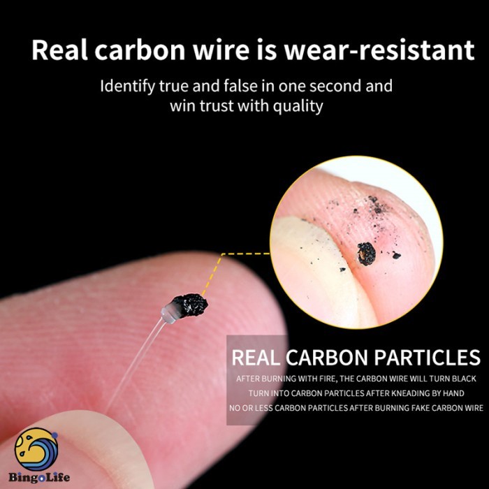 Bingolife Jepang 100% Fluorocaon Senar Tali Pancing 7~42LB 100M