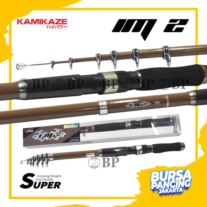 Kamikaze Joran Pancing Telescopik IM 2 180cm - 300cm Hi-caon Material Super Kuat Ringan Joran Antena