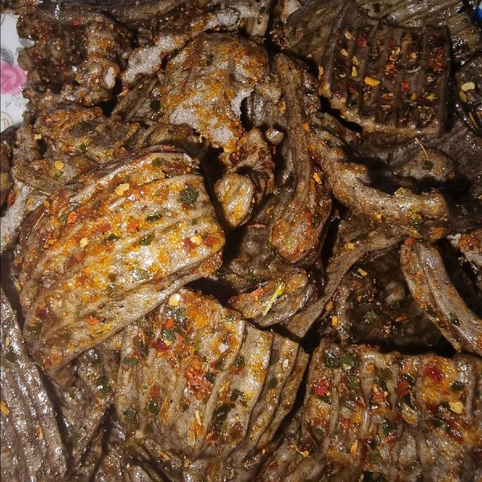 

PRODUK TERBATAS Sebring kerupuk jengkol 500 gram Pedas Food Snacks Kering