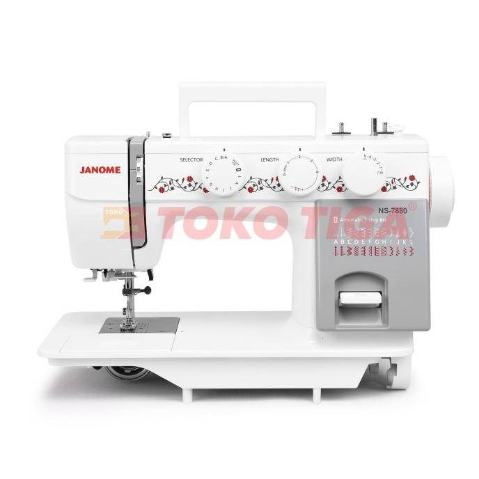 TERMURAH - Mesin Jahit JANOME NS-7880 / NS7880 Semi Portable - Body Full Besi