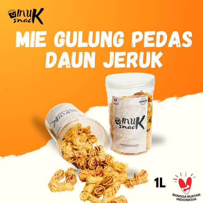 

SPECIAL Mie Gulung Pedas Daun Jeruk I Toples 1 Liter I Inuksnack Food