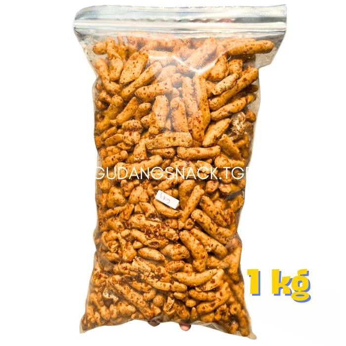 

EKSLUSIF Basreng Ikan Pedas Varian Ukuran Kerpik Snack Food Goreng Kering Cemilan
