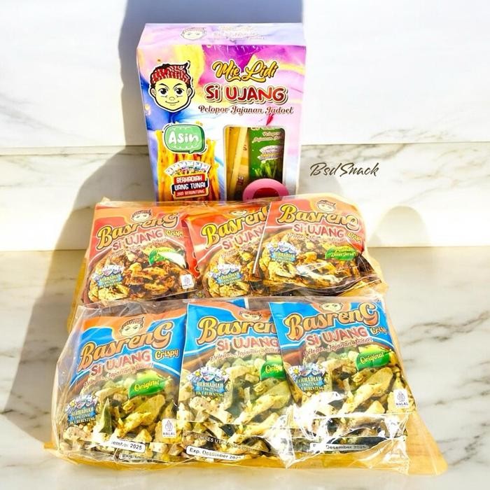 

HEMAT PAKET SI UJANG 3 ITEM (BASRENG ORI DAN PEDAS , MIE LIDI) Snack Food