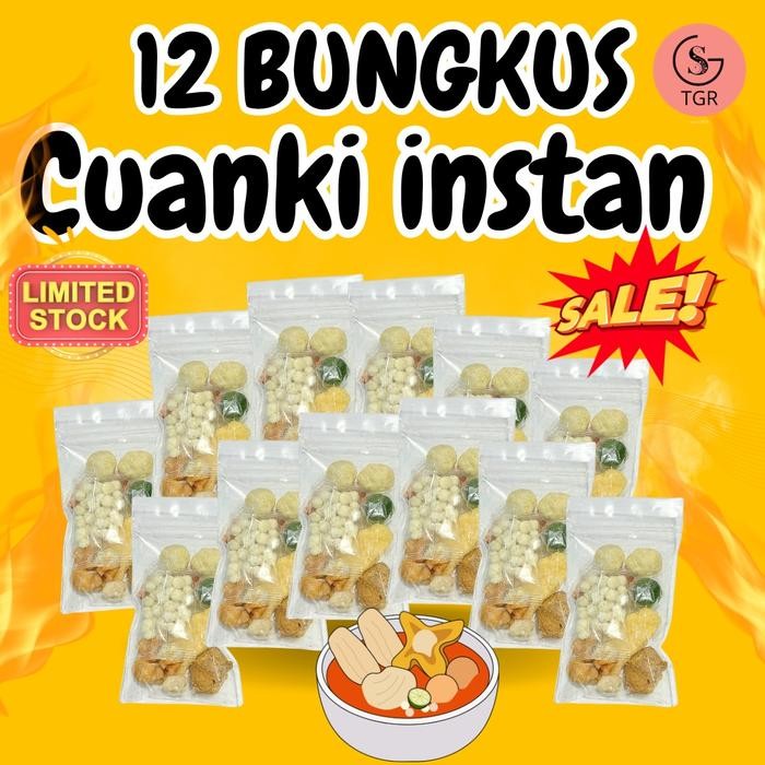 

PROMO 12 BKS CUANKI INSTAN PAKET CUAN HOTPOT INSTAN Food Kaldu Kuah Pedas Seblak